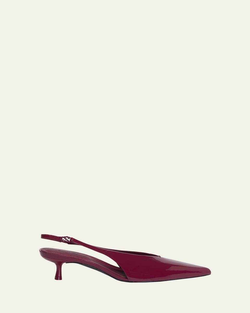Sylvie Slingback Kitten-Heel Pumps